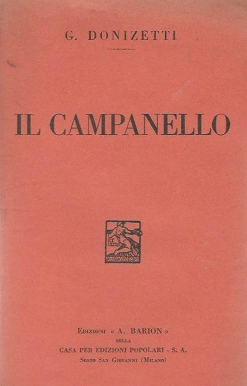 Il campanello - Gaetano Donizetti - copertina