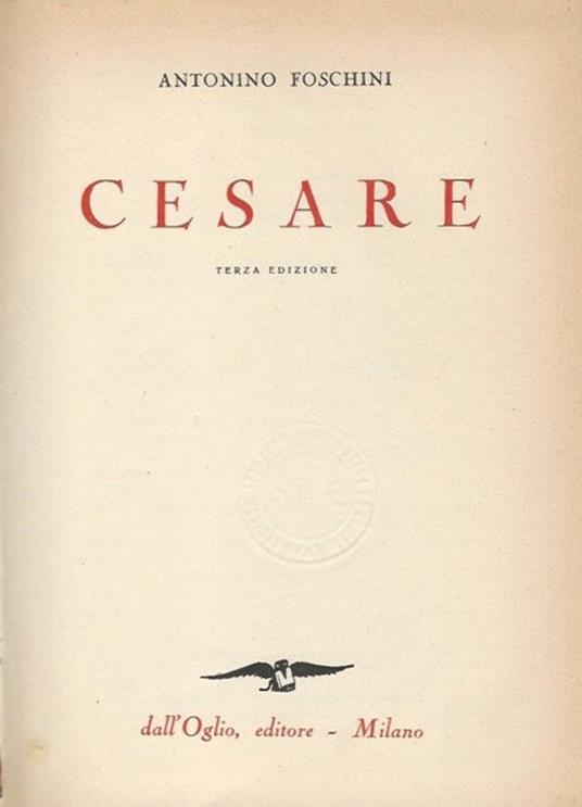 Cesare - Antonino Foschini - copertina