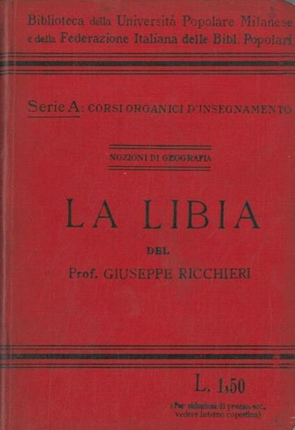 La Libia - Giuseppe Ricchieri - copertina