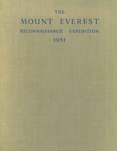 The Mount Everest Reconnaissance Expedition 1951 - Eric Shipton - copertina