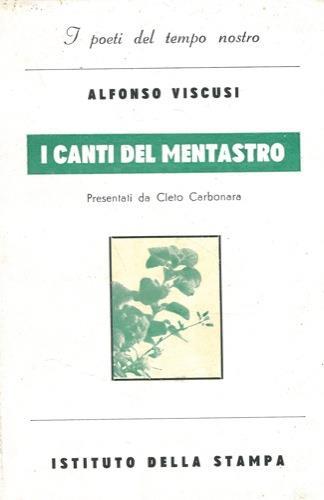 I canti del mentrasto - Alfonso Viscusi - copertina