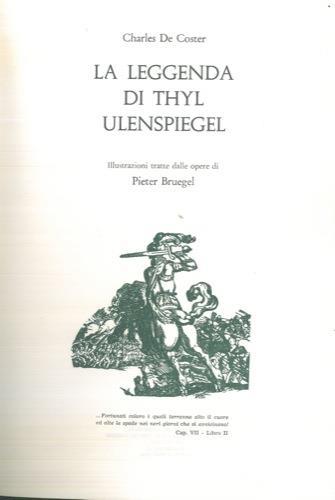 La leggenda di Thyl Ulenspiegel - Charles De Coster - copertina