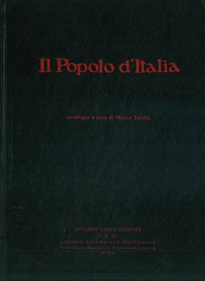 Il Popolo d'Italia. 1914 - 1917. Antologia a cura di Marco Tarchi - copertina