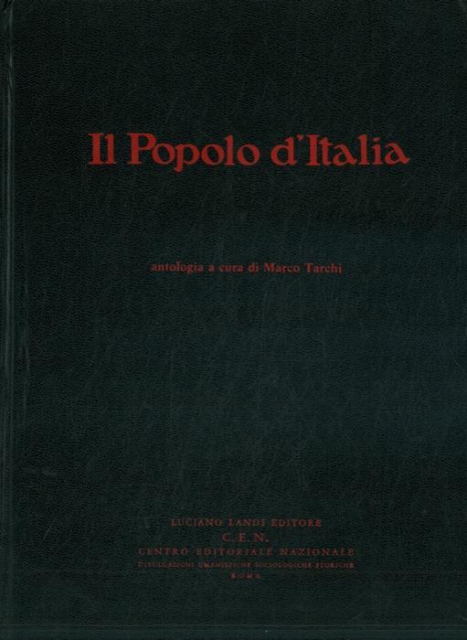 Il Popolo d'Italia. 1914 - 1917. Antologia a cura di Marco Tarchi - copertina