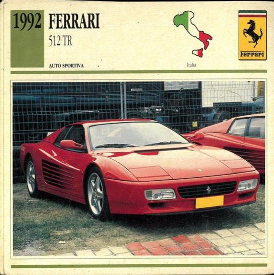 Trenta schede tecniche di : Ferrari 512TR, Mythos. Osca, MT24-2AD spider. Dino, 246 GTS. Gordini Sport Type 15S. Lamborghini, Jalpa 3500, Islero. Jaguar XI220, Tipo E Lightweight. Alfa Romeo Carabo, 33/2 spider corto. HRG, Le Mans. Diva, GT - - copertina