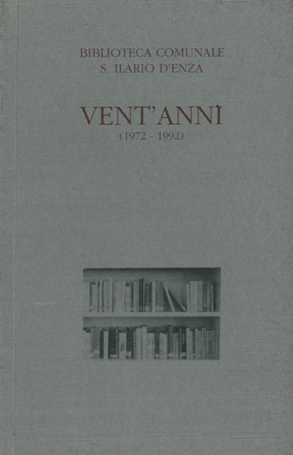 Vent'anni (1972. 1992) - Tullio Masoni - copertina