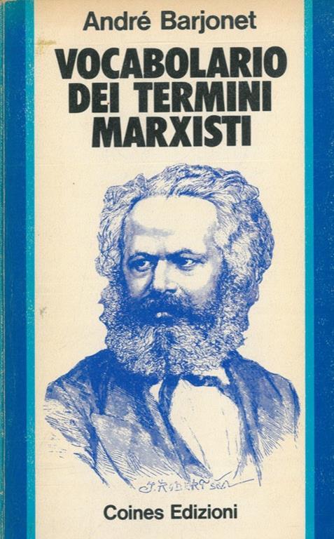 Vocabolario dei termini marxisti - Andrè Barjonet - copertina