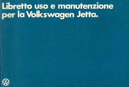 Volkswagwen Jetta. Libretto uso e manutenzione - copertina