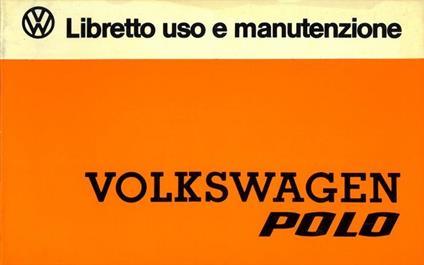 Volkswagwen Polo. Libretto uso e manutenzione - copertina