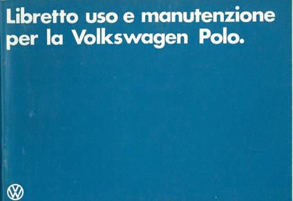 Volkswagwen Polo. Libretto uso e manutenzione - copertina