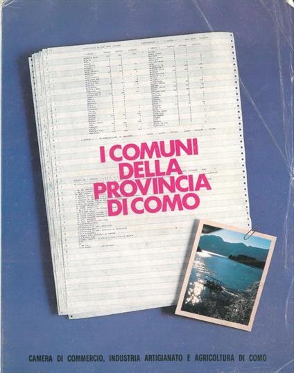 I comuni della Provincia di Como - copertina