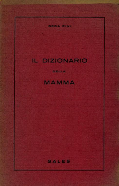 Il dizionario della mamma - copertina