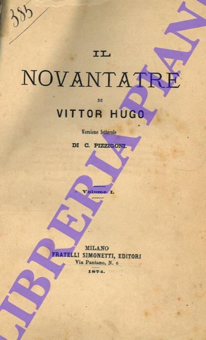 Il novantatrè - Victor Hugo - copertina