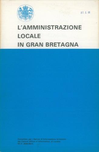 L' amministrazione locale in Gran Bretagna - copertina