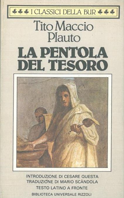 La pentola del tesoro - T. Maccio Plauto - copertina