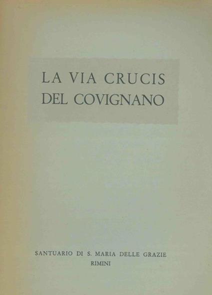 La Via Crucis del Covignano - copertina