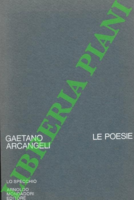 Le poesie - Gaetano Arcangeli - copertina