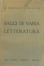 Saggi di varia letteratura