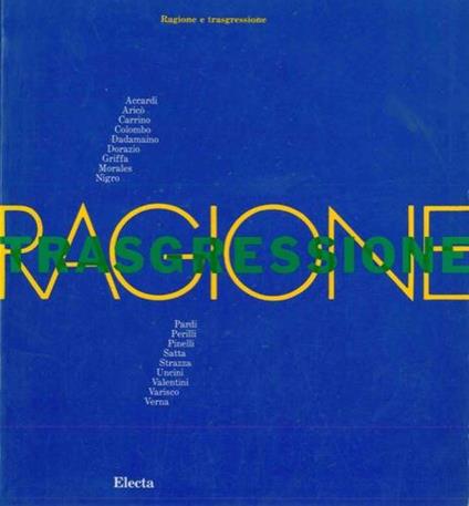 Ragione e trasgressione - Giovanni M. Accame - copertina