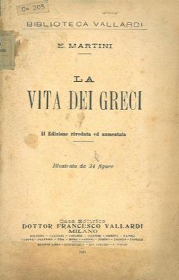 La vita dei greci - Emidio Martini - copertina