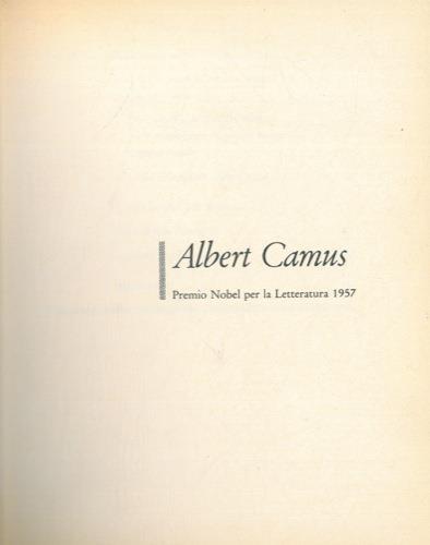 Albert Camus - K. Stromberg,A. Osterling - copertina