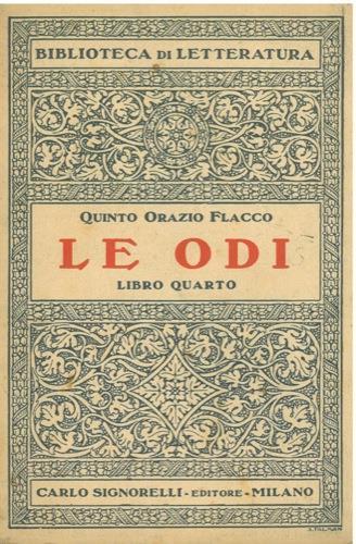 Le odi - Quinto Orazio Flacco - copertina