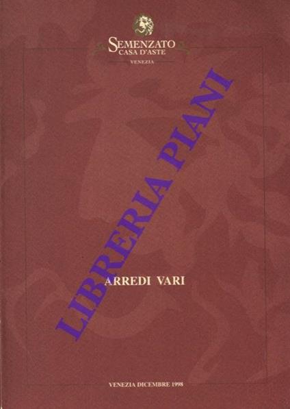 Arredi vari - copertina