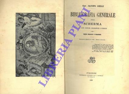 Bibliografia generale della scherma - Jacopo Gelli - copertina