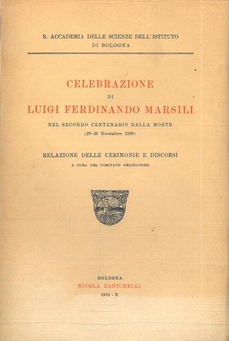 Celebrazione di Luigi Ferdinando Marsili nel secondo centenario dalla morte - copertina