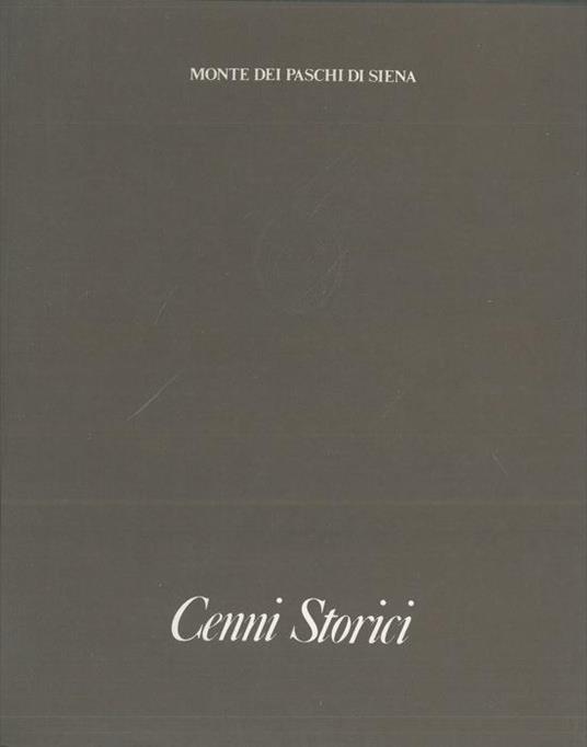 Cenni storici - copertina