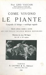 Come vivono le piante. Compendio di biologia e morfologia vegetale