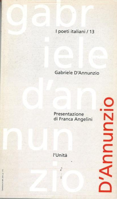 Gabriele D'Annunzio - Sandro Onofri - copertina