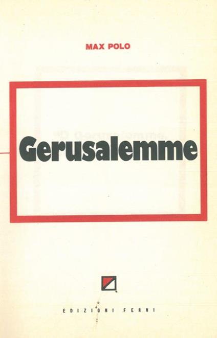 Gerusalemme - Max Polo - copertina