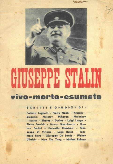 Giuseppe Stalin vivo-morto-esumato - copertina