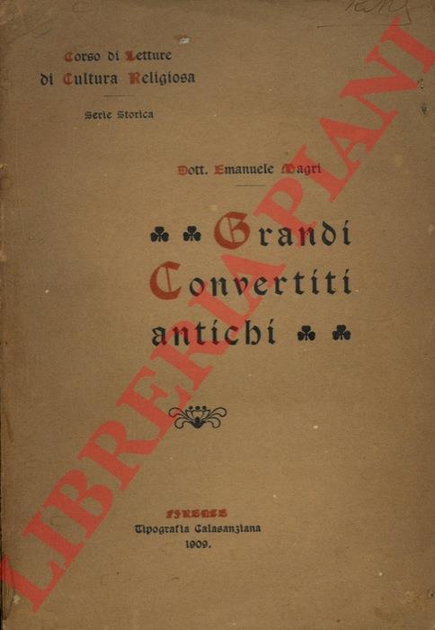 Grandi convertiti antichi - Emanuele Magri - copertina