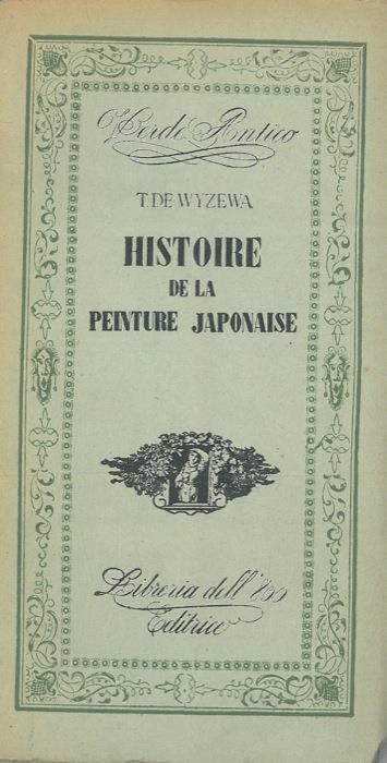Histoire de la peinture japonaise - T. De Wyzewa - copertina