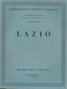 Lazio. Volume undecimo - copertina