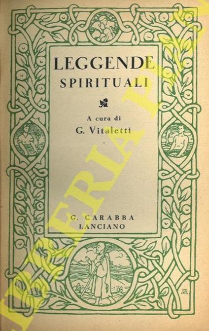 Leggende spirituali - Guido Vitaletti - copertina