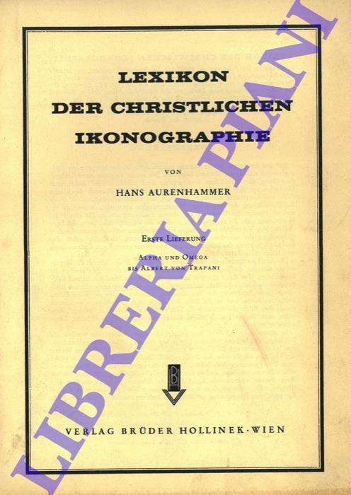 Lexikon der Christlichen Ikonographie - Hans Aurenhammer - copertina