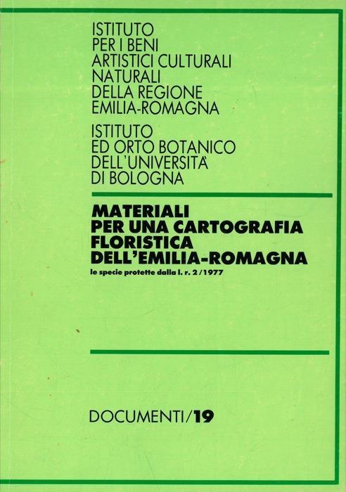 Materiali per una cartografia floristica dell'Emilia Romagna - Alessandro Alessandrini - copertina