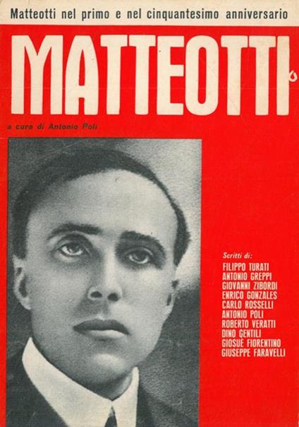 Matteotti - Antonio Poli - copertina