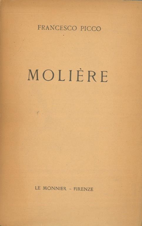 Moliere - Francesco Picco - copertina