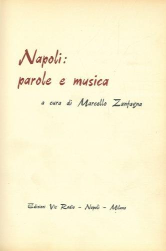 Napoli: parole e musica - Marcello Zanfagna - copertina