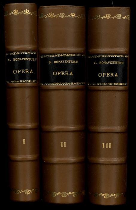 Opera theologica selecta. Iussu et auctoritate P. Leonardi M. Bello. Tomus I: Liber I. Sententiarum. Tomus II: Liber II. Sententiarum. Tomus III: Liber III. Sententiarum - Bonaventura (san) - copertina