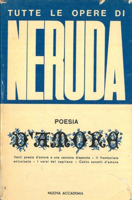 Poesia d'amore - Pablo Neruda - copertina