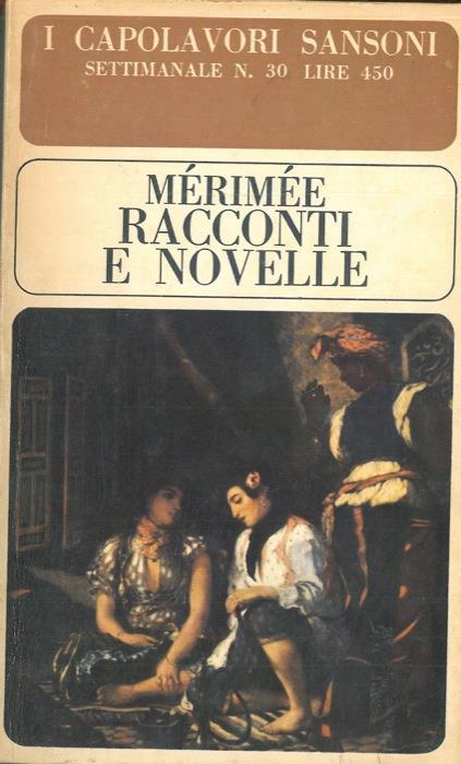 Racconti E Novelle - Prosper Mérimée - copertina