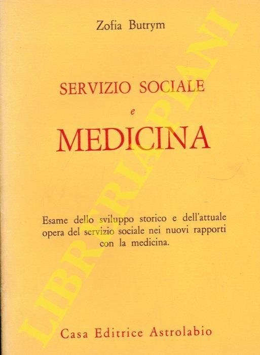 Servizio sociale e medicina - Zofia Butrym - copertina