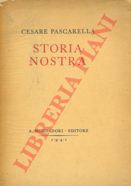 Storia nostra - Cesare Pascarella - copertina