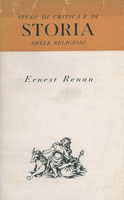 Studi di critica e di storia delle religioni - Ernest Renan - copertina