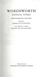 Poetical works. With Introduction and Notes Edited by Thomas Hutchinson